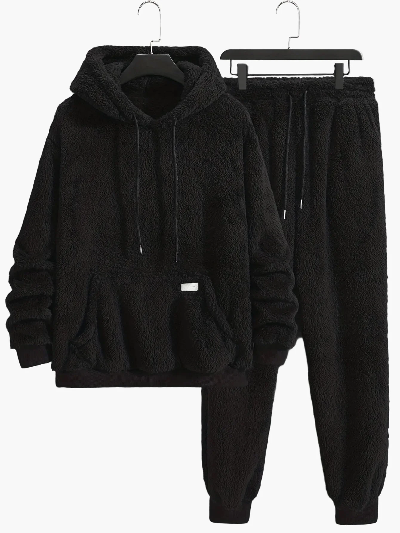 Herren Teddy-Lounge-Set Kapuzenpullover & Jogginghose – Kuscheliges Freizeit-Outfit für Zuhause & Alltag - Image 2