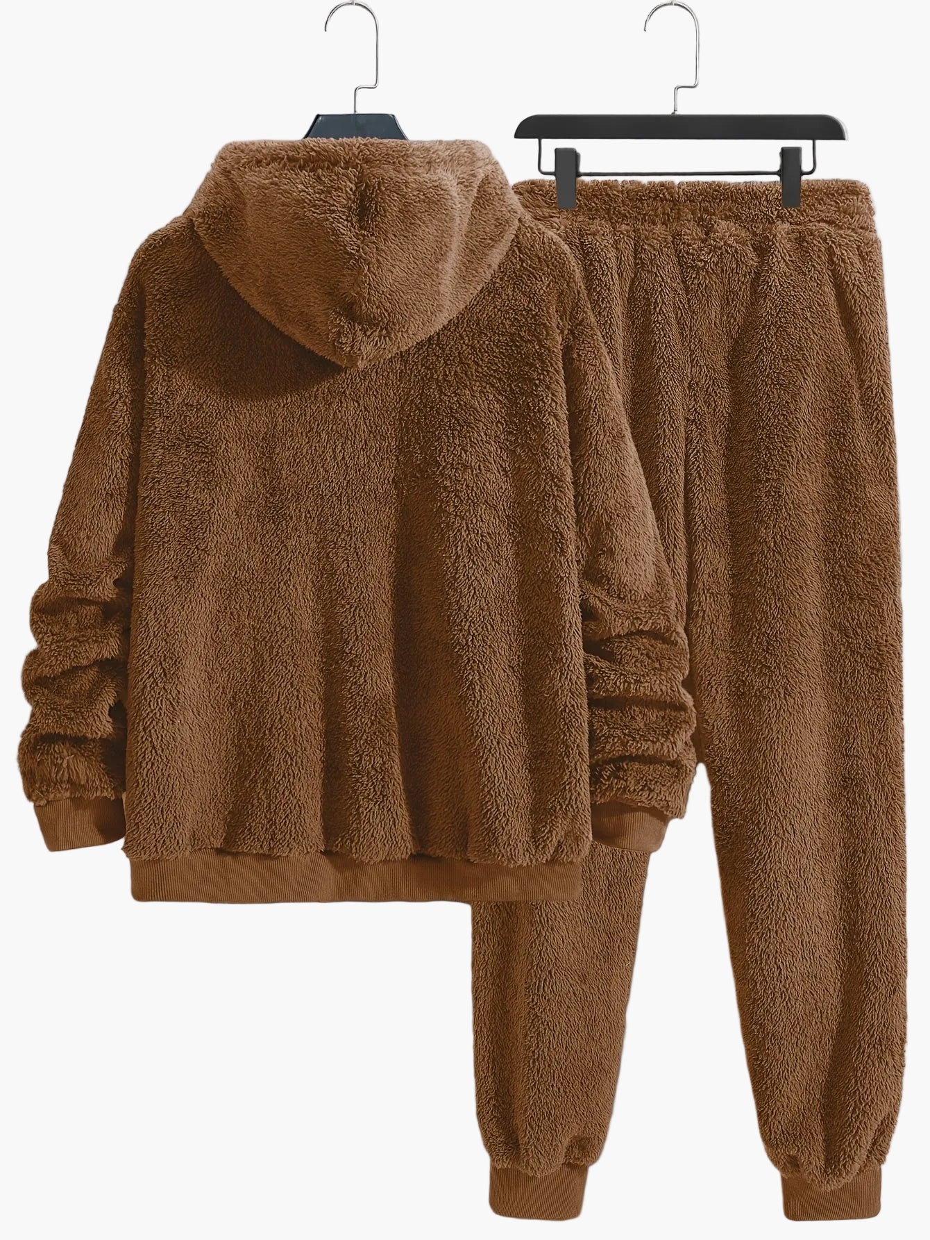 Herren Teddy-Lounge-Set Kapuzenpullover & Jogginghose – Kuscheliges Freizeit-Outfit für Zuhause & Alltag - Image 5