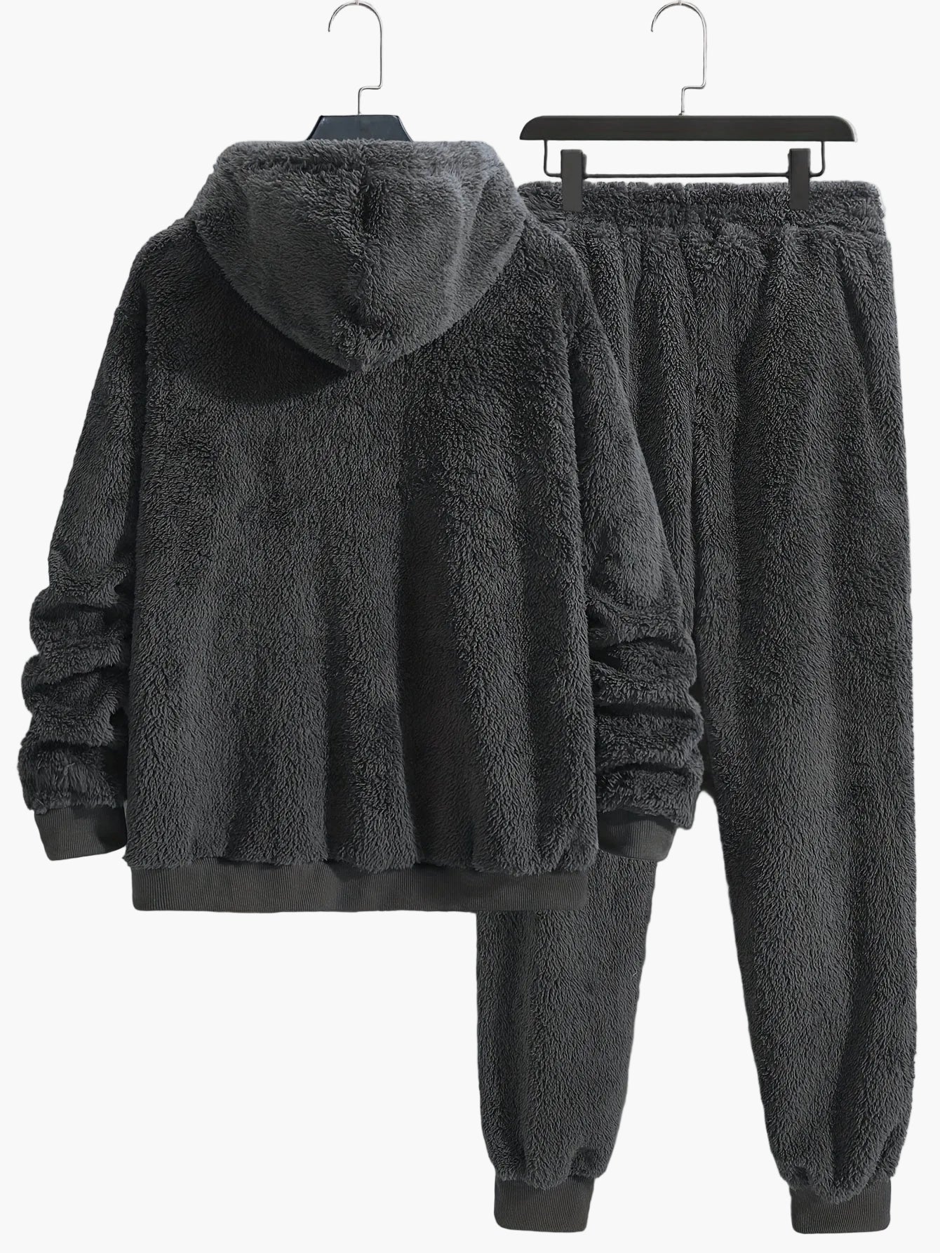 Herren Teddy-Lounge-Set Kapuzenpullover & Jogginghose – Kuscheliges Freizeit-Outfit für Zuhause & Alltag - Image 7