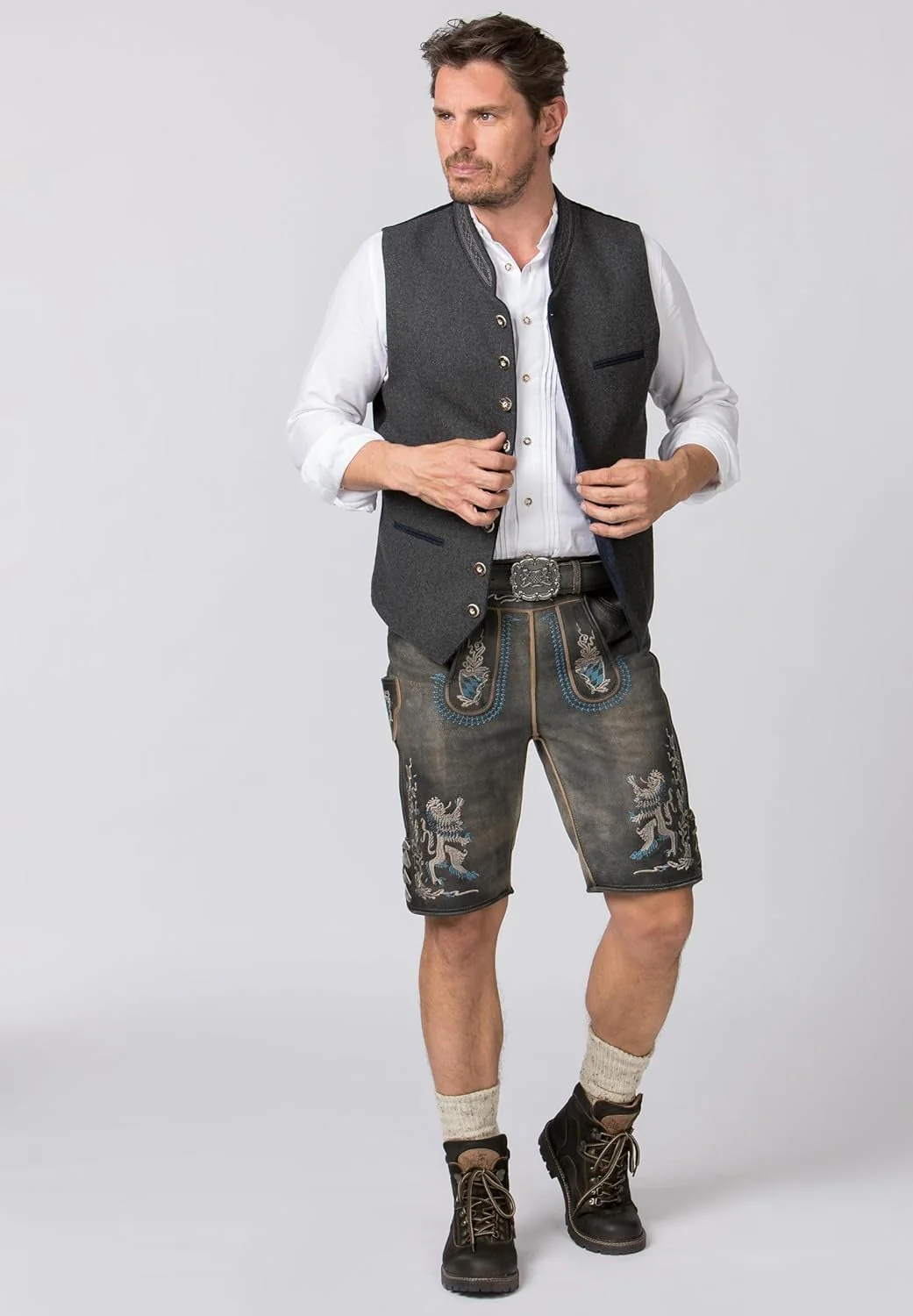 Herren Trachtenweste – Traditionelles Bayerisches Gilet für Feste & Oktoberfest - Image 2