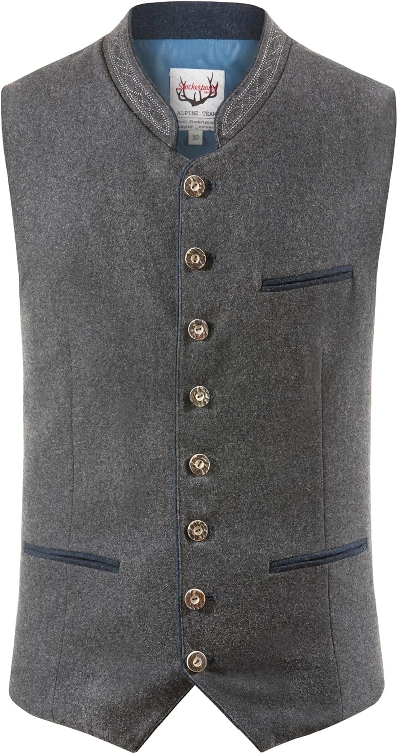 Herren Trachtenweste – Traditionelles Bayerisches Gilet für Feste & Oktoberfest - Image 5