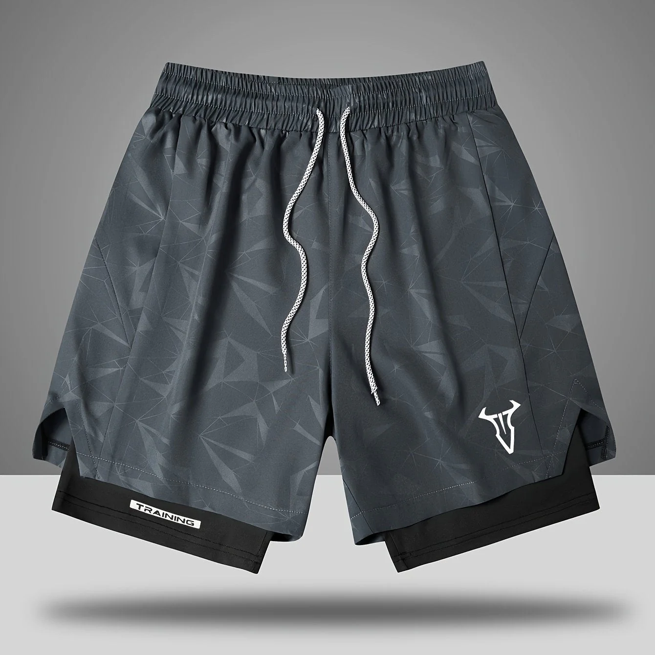 Herren Trainingsshorts Sport Fitness mit elastischem Bund und Kordelzug - Image 21