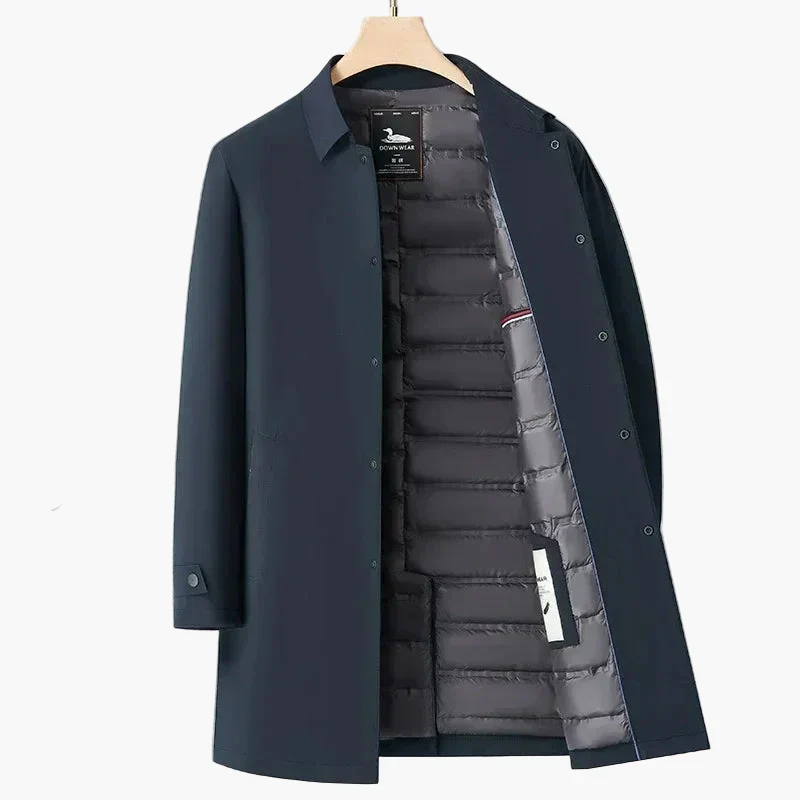 Herren Übergangsjacke mit Stehkragen – Eleganter City-Stil für Alltag und Büro