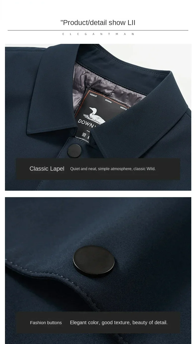 Herren Übergangsjacke mit Stehkragen – Eleganter City-Stil für Alltag und Büro - Image 3