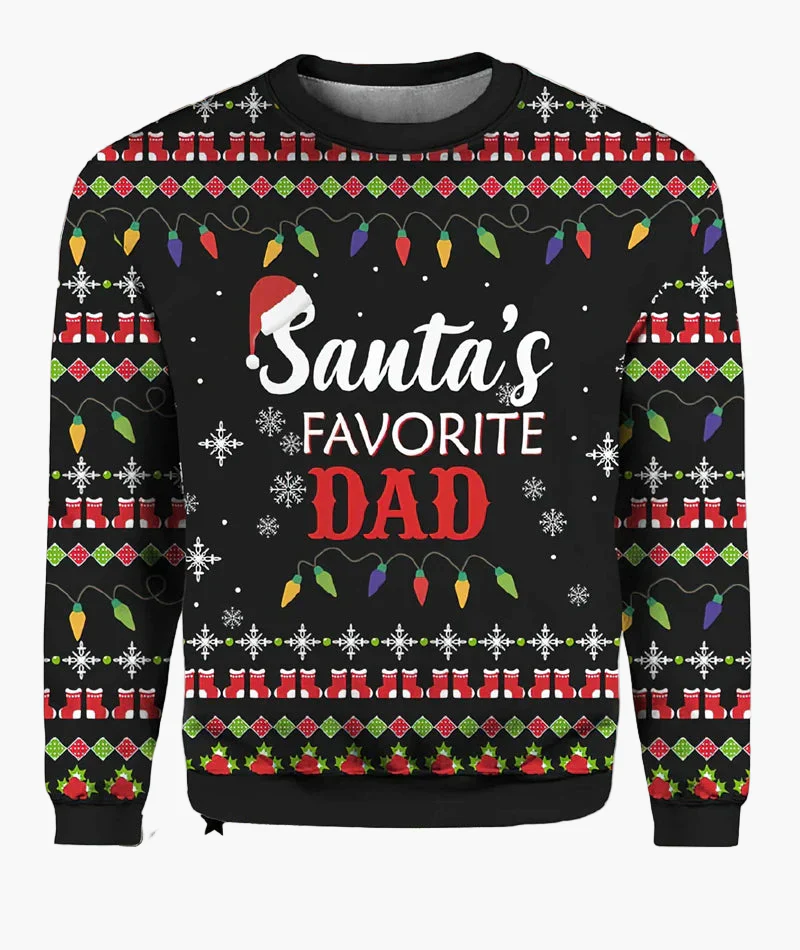 Herren Ugly Christmas Sweater Biker Style – Lustiger Weihnachts-Pullover mit Santa auf Motorrad - Image 10