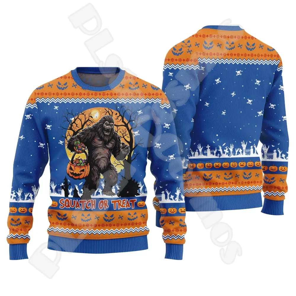 Herren Ugly Christmas Sweater mit lustigem Santa auf dem Schornstein – Perfekter Pullover für Weihnachten & Party - Image 3