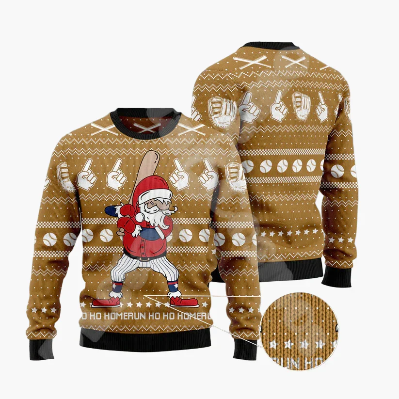 Herren Ugly Christmas Sweater mit lustigem Santa auf dem Schornstein – Perfekter Pullover für Weihnachten & Party - Image 8
