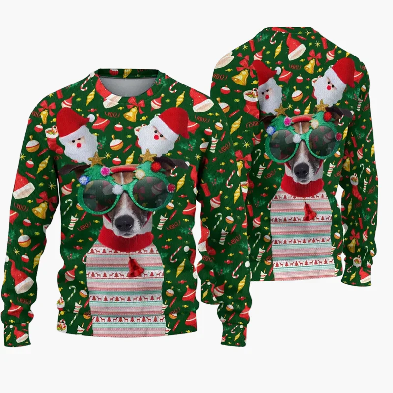 Herren Ugly Christmas Sweater – Lustiger Weihnachtspullover mit Spruch - Image 10