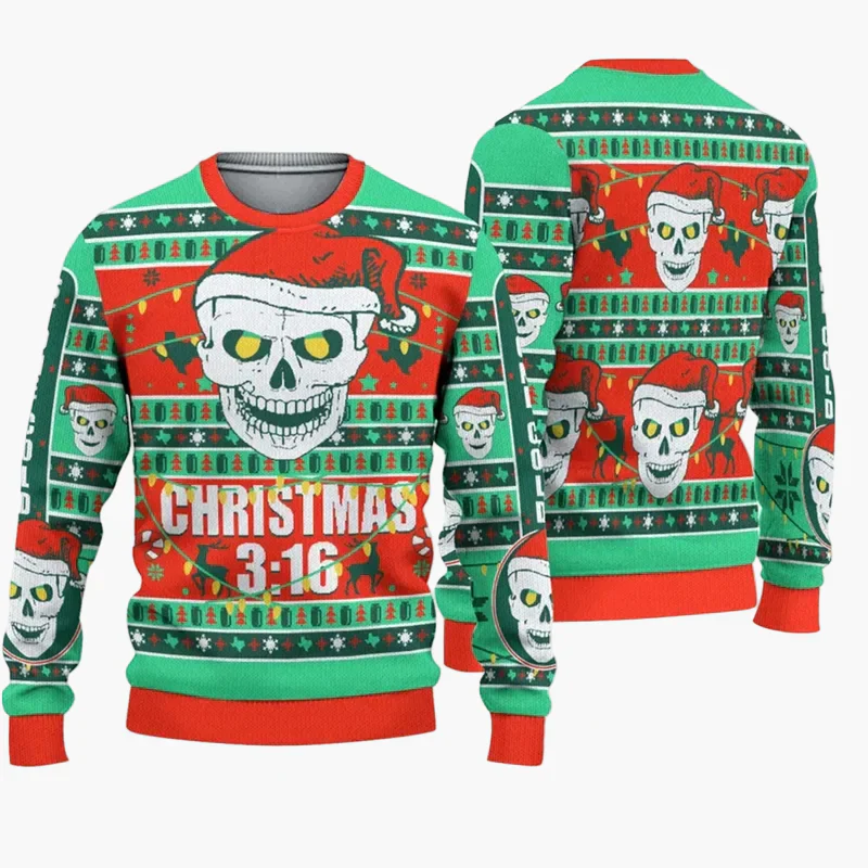 Herren Ugly Christmas Sweater – Lustiger Weihnachtspullover mit Spruch - Image 11