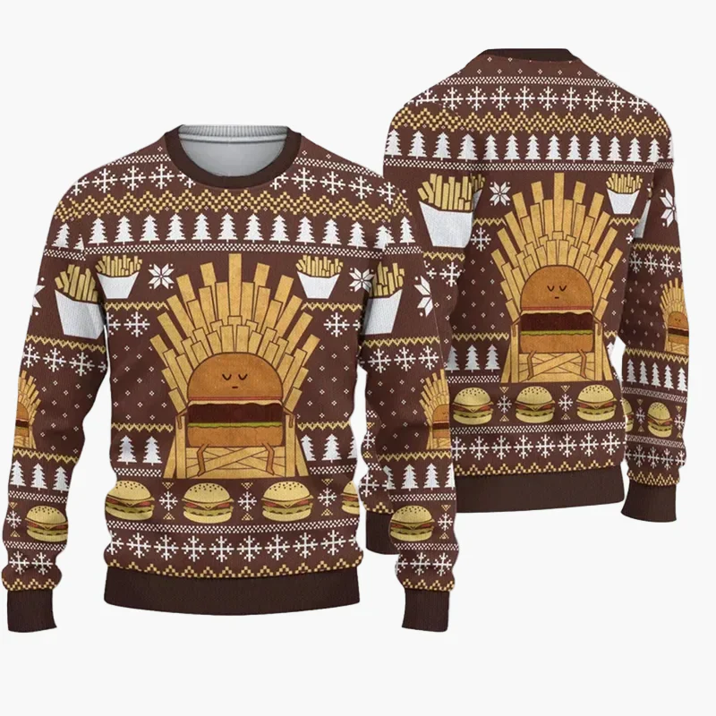 Herren Ugly Christmas Sweater – Lustiger Weihnachtspullover mit Spruch - Image 2