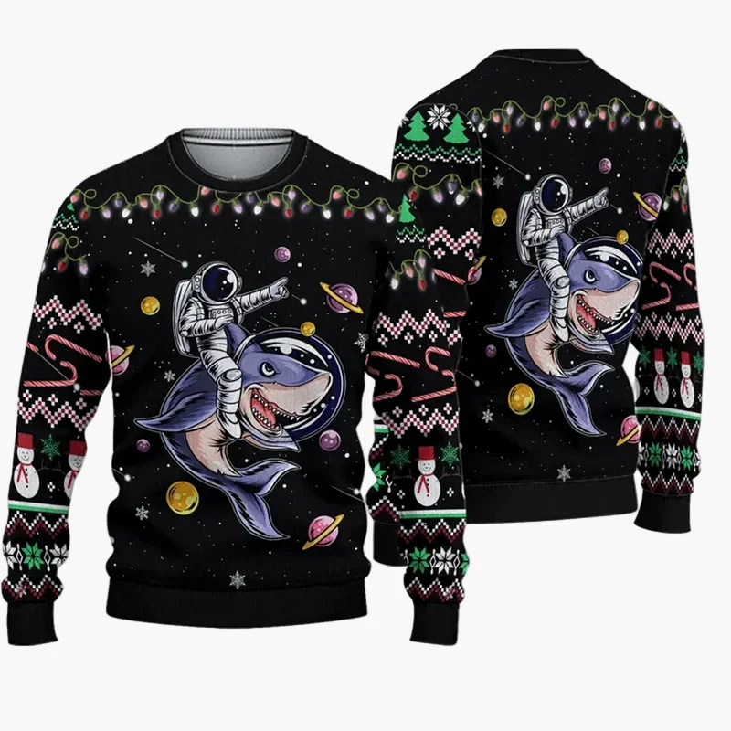 Herren Ugly Christmas Sweater – Lustiger Weihnachtspullover mit Spruch - Image 4
