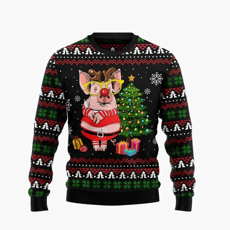 Herren Ugly Christmas Sweater – Lustiger Weihnachtspullover mit Spruch - Image 7