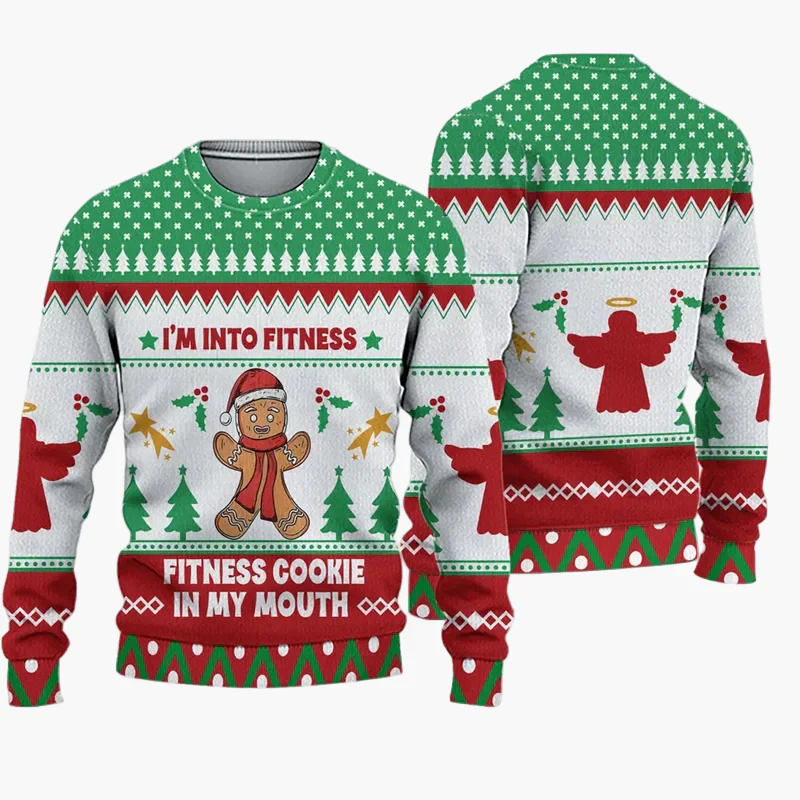Herren Ugly Christmas Sweater – Lustiger Weihnachtspullover mit Spruch - Image 8