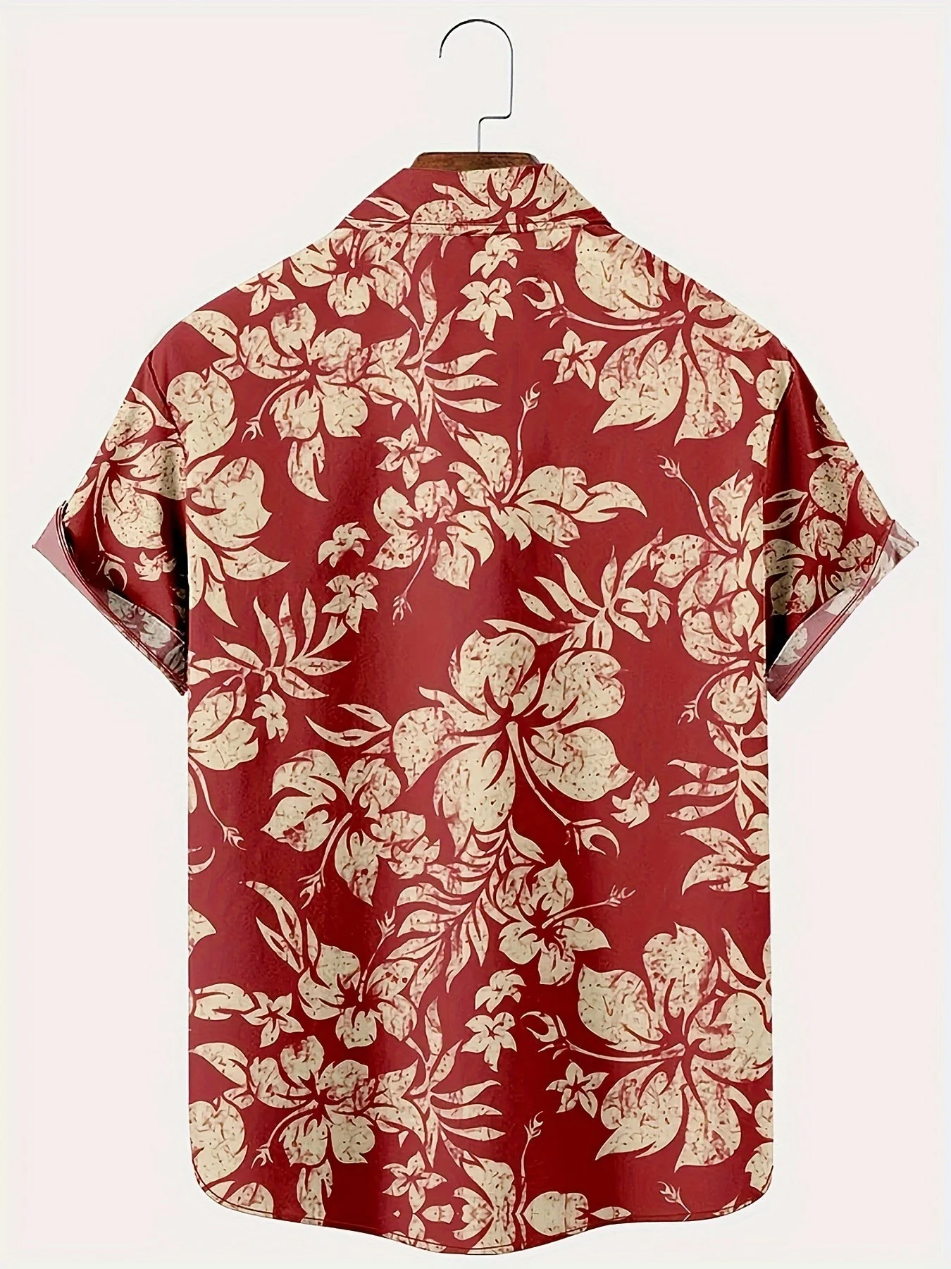 Herren Vintage Aloha Hemd mit Blumenmuster – Sommer Freizeit Kurzarmhemd - Image 3