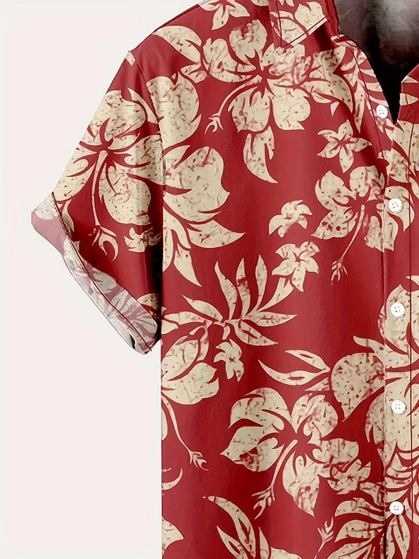 Herren Vintage Aloha Hemd mit Blumenmuster – Sommer Freizeit Kurzarmhemd - Image 5