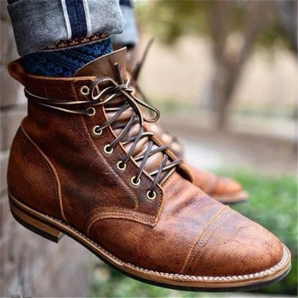 Herren Vintage Boots – Klassische Stiefeletten für Alltag & Freizeit - Image 5
