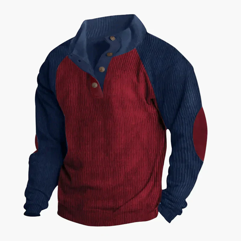 Herren Vintage Freizeitpullover mit Knopfleiste – Retro Stil für Alltag und Outdoor - Image 6