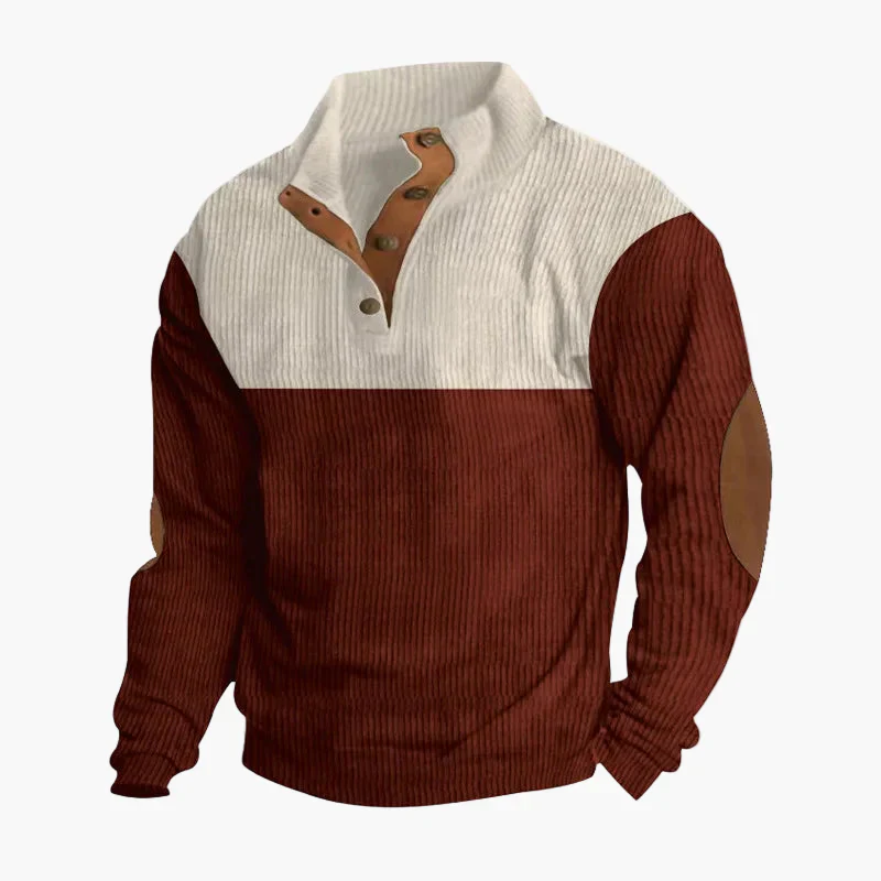 Herren Vintage Strickpullover mit Knopfleiste – Stilvoller Freizeit-Look für Herbst und Winter - Image 3