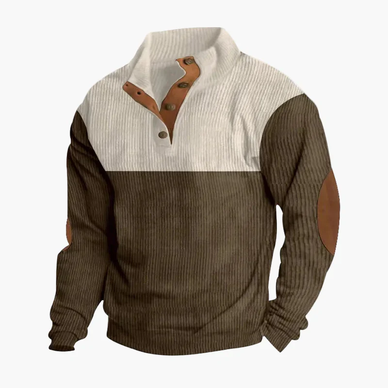 Herren Vintage Strickpullover mit Knopfleiste – Stilvoller Freizeit-Look für Herbst und Winter - Image 4