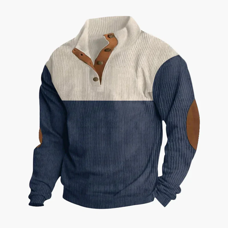 Herren Vintage Strickpullover mit Knopfleiste – Stilvoller Freizeit-Look für Herbst und Winter - Image 5