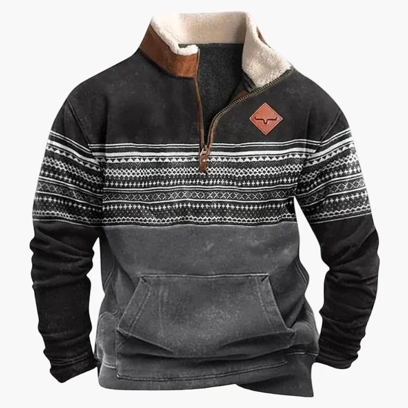 Herren Vintage Western Pullover mit Ethno-Muster – Outdoor & Freizeit - Image 10