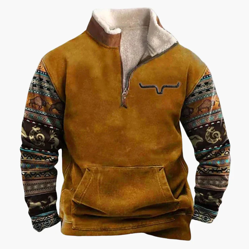 Herren Vintage Western Pullover mit Ethno-Muster – Outdoor & Freizeit - Image 18