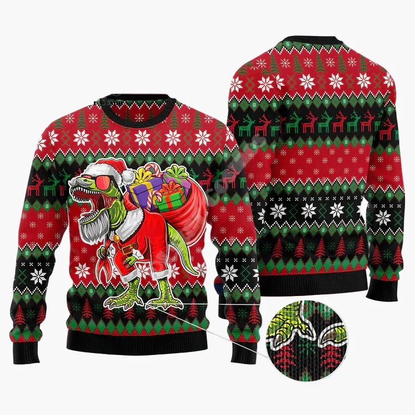 Herren Weihnachts-Pullover mit Katzenmotiv und Spruch – Lustiger Ugly Christmas Sweater für Katzenliebhaber - Image 6
