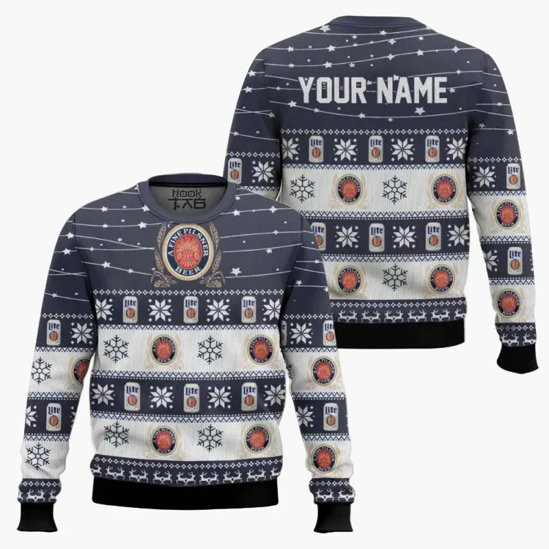 Herren Weihnachtspullover Lustig – It's the Most Wonderful Time for a Beer – Ugly Christmas Sweater für Männer, Party & Geschenk - Image 7