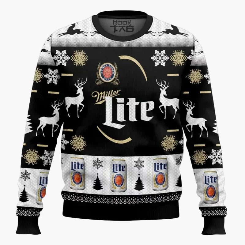 Herren Weihnachtspullover Lustig – It's the Most Wonderful Time for a Beer – Ugly Christmas Sweater für Männer, Party & Geschenk - Image 8