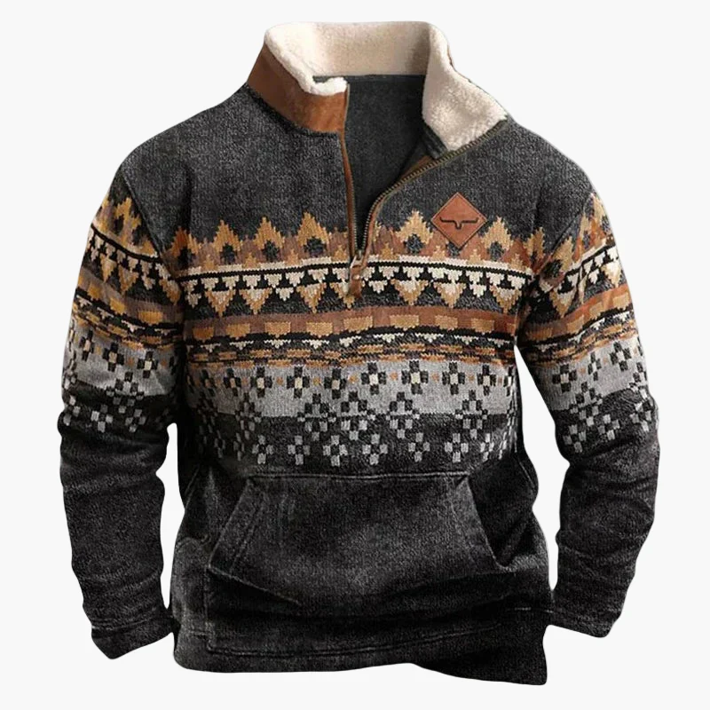 Herren Wild West Vintage Outdoor Sweatshirt – Freizeit Pullover im Western Stil - Image 10