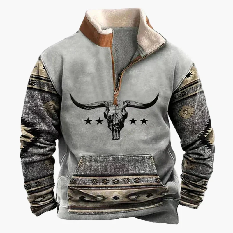 Herren Wild West Vintage Outdoor Sweatshirt – Freizeit Pullover im Western Stil - Image 15