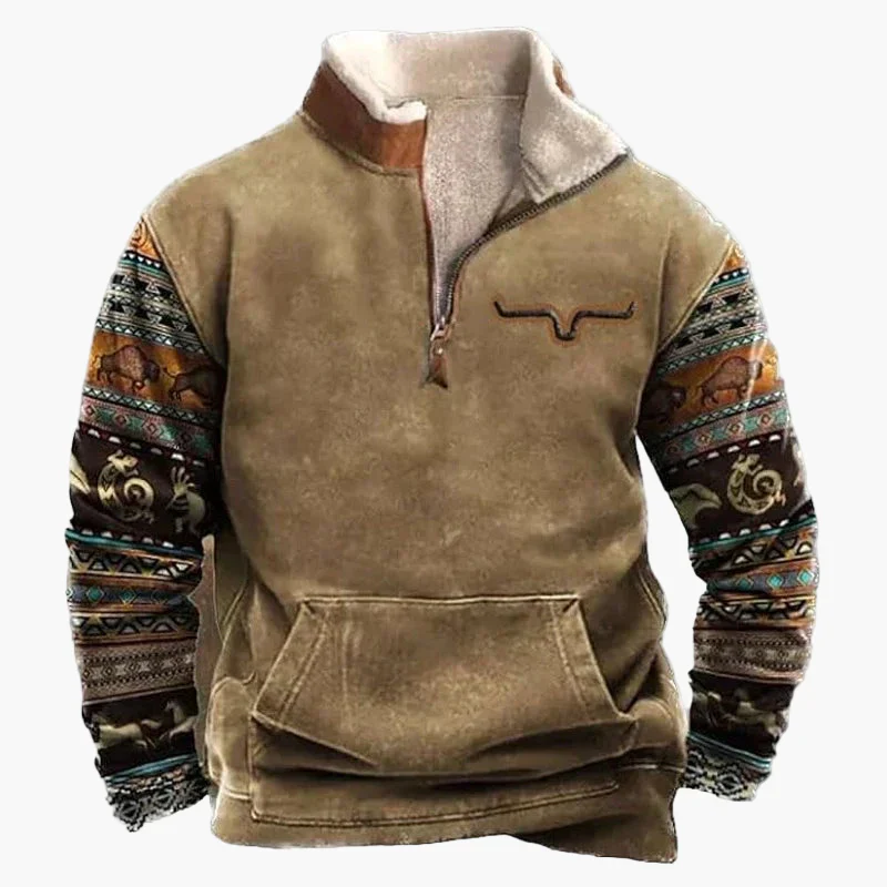 Herren Wild West Vintage Outdoor Sweatshirt – Freizeit Pullover im Western Stil - Image 21