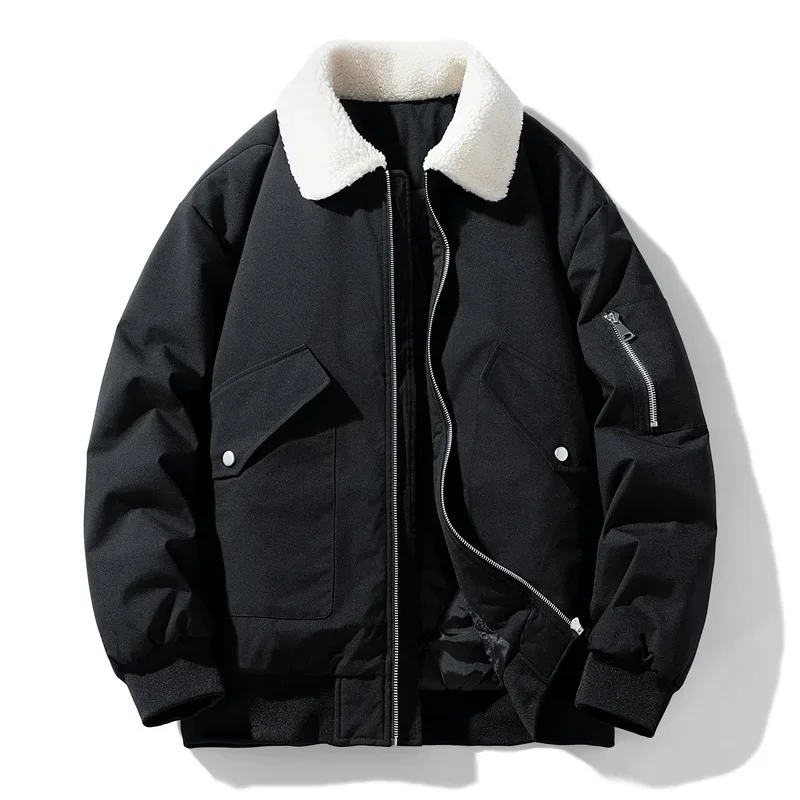 Herren Winter Bomberjacke mit Teddykragen – Stilvolle Übergangsjacke für Freizeit und Alltag