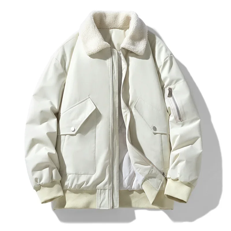 Herren Winter Bomberjacke mit Teddykragen – Stilvolle Übergangsjacke für Freizeit und Alltag - Image 2