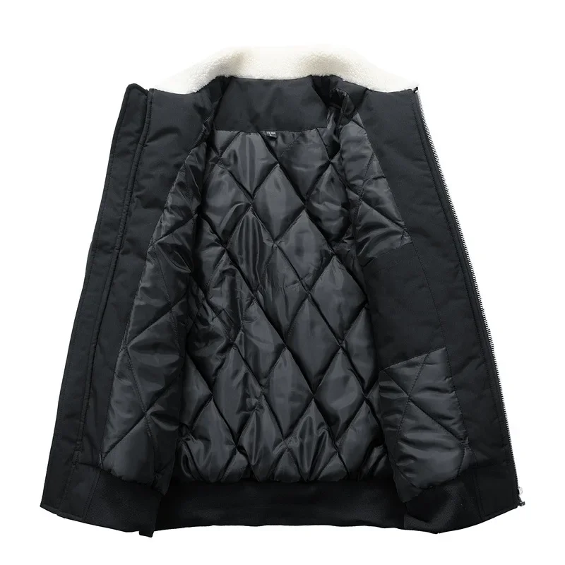 Herren Winter Bomberjacke mit Teddykragen – Stilvolle Übergangsjacke für Freizeit und Alltag - Image 4