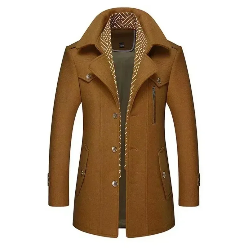 Herren Winter Business Mantel – Eleganter Langer Trenchcoat für Alltag und Büro - Image 3