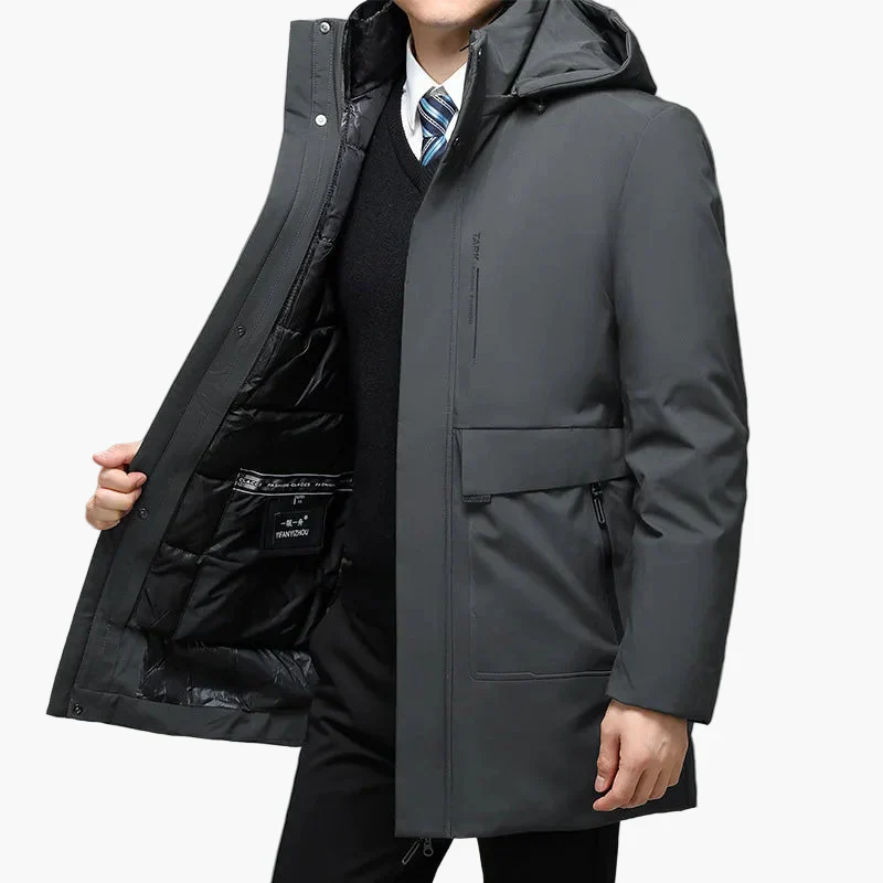 Herren Winter Business Parka – Eleganter Mantel für Büro und Alltag - Image 2