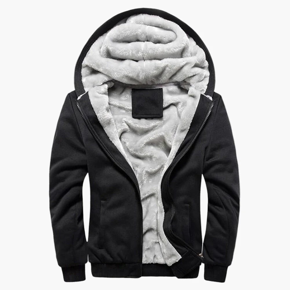 Herren Winter Kapuzenjacke mit Fleecefutter – Casual Style für kalte Tage - Image 5