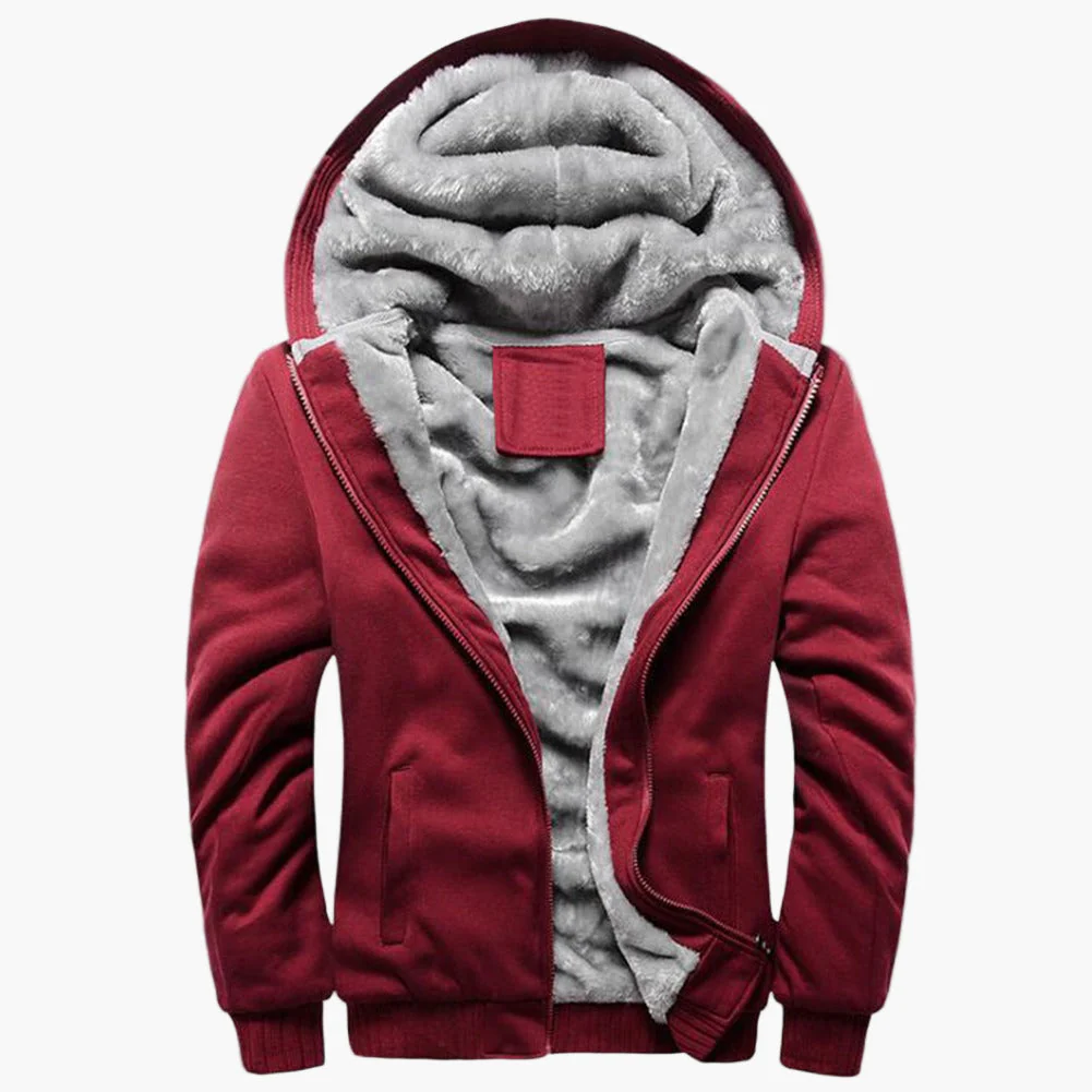 Herren Winter Kapuzenjacke mit Fleecefutter – Casual Style für kalte Tage - Image 6