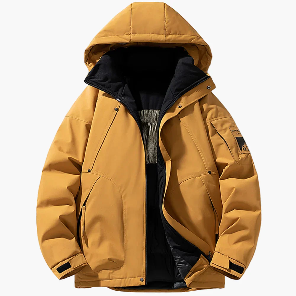 Herren Winter Outdoor Jacke mit Kapuze – Lässiger Parka für kalte Tage - Image 5