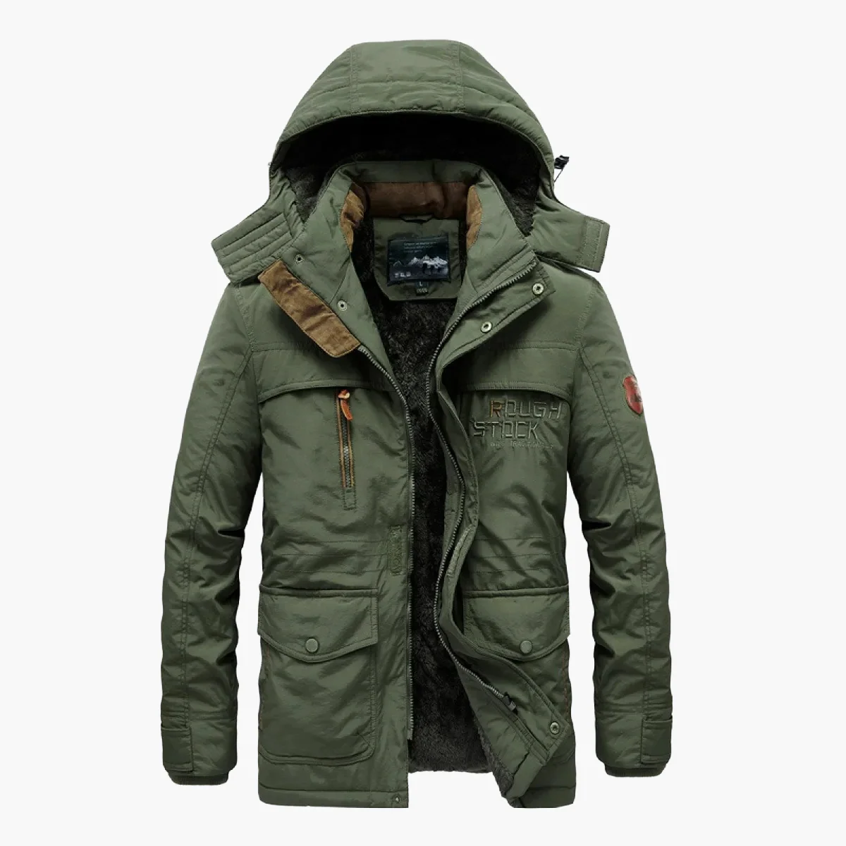 Herren Winter Outdoor Parka Jacke mit Kapuze – Robuster Freizeitstil für kalte Tage - Image 6