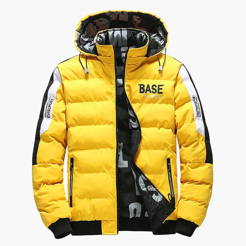 Herren Winter Steppjacke BASE Streetwear Kapuzenjacke Übergangsjacke Freizeit - Image 4