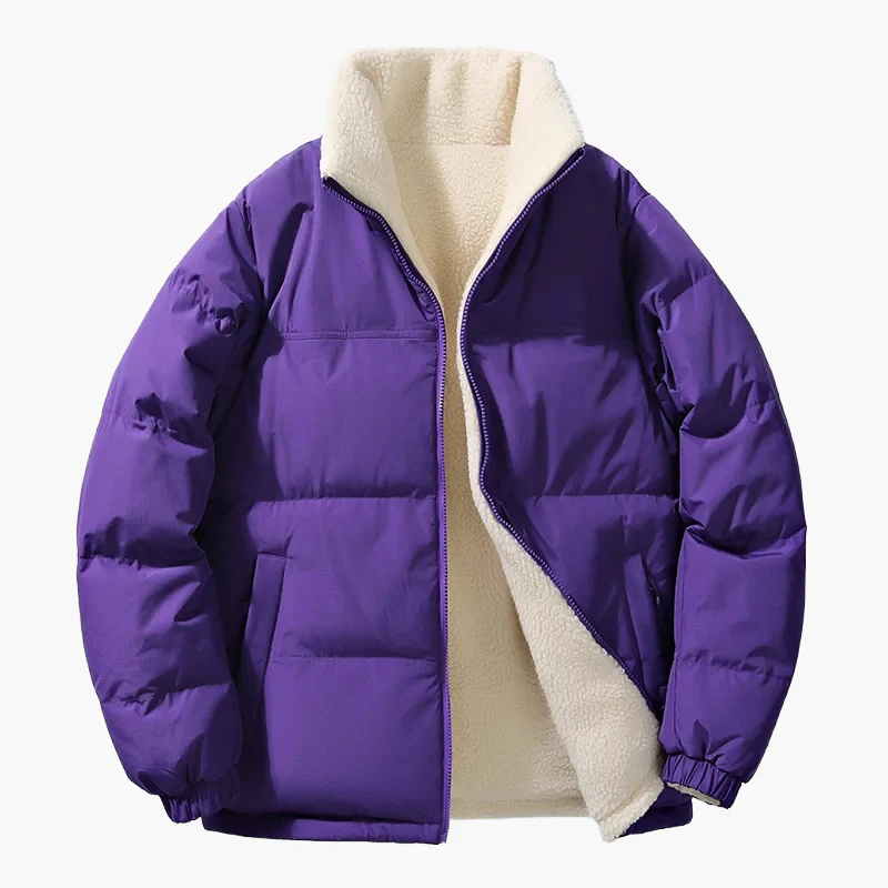 Herren Winter Steppjacke mit lockerer Passform und Fleece-Innenfutter – Urban Fashion Outdoorjacke - Image 6