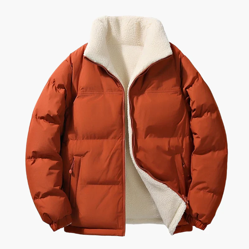 Herren Winter Steppjacke mit lockerer Passform und Fleece-Innenfutter – Urban Fashion Outdoorjacke - Image 7