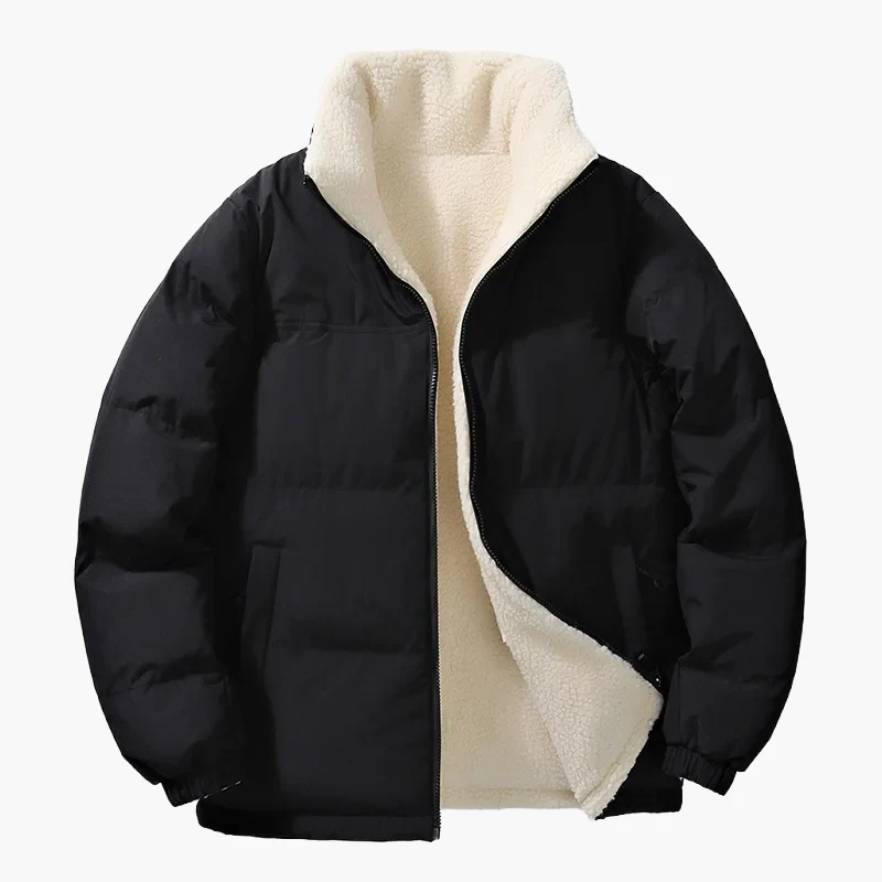 Herren Winter Steppjacke mit lockerer Passform und Fleece-Innenfutter – Urban Fashion Outdoorjacke - Image 8