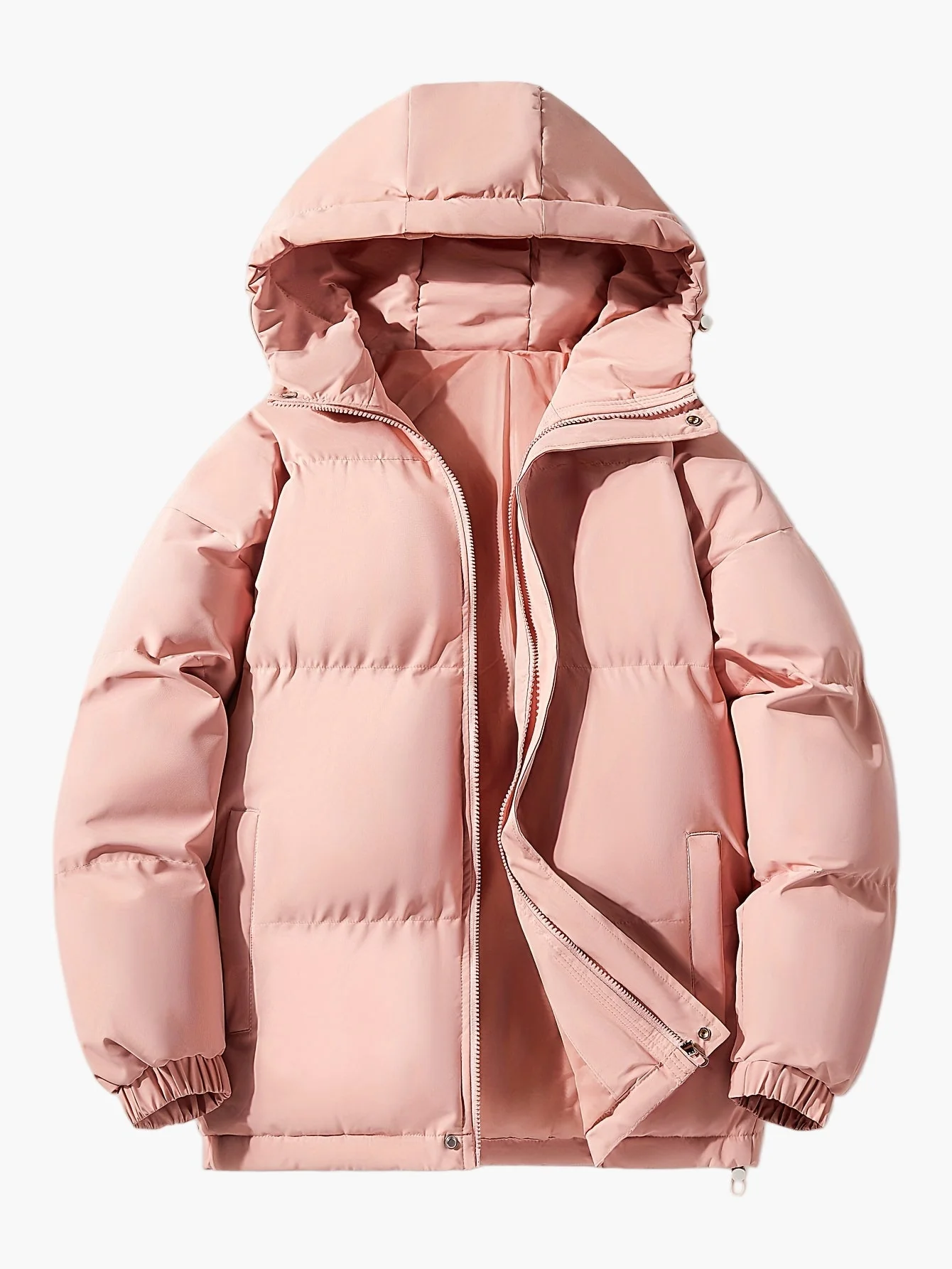 Herren Winter Steppjacke mit Kapuze, Casual Outdoor Warmjacke - Image 4