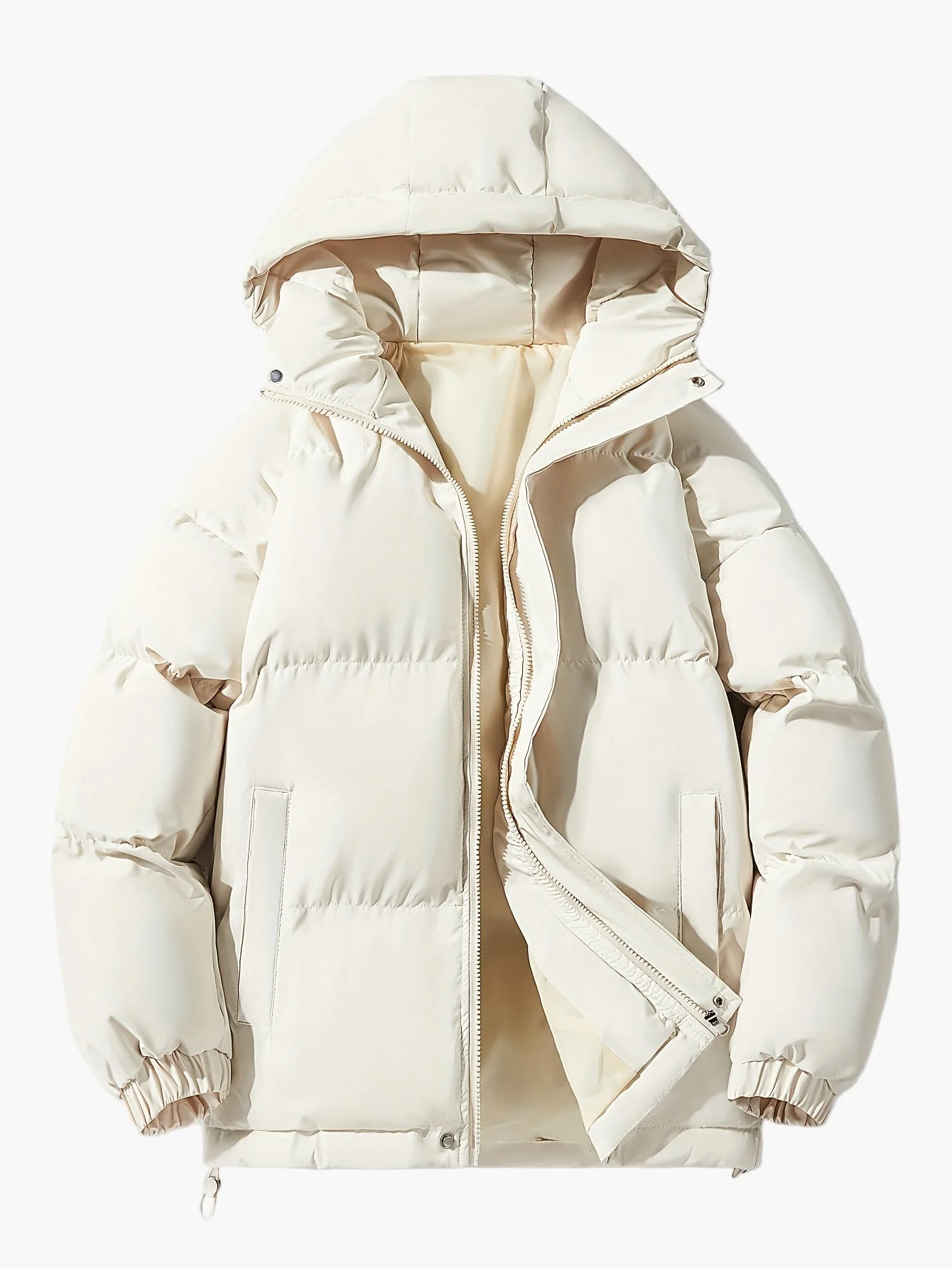 Herren Winter Steppjacke mit Kapuze, Casual Outdoor Warmjacke - Image 6