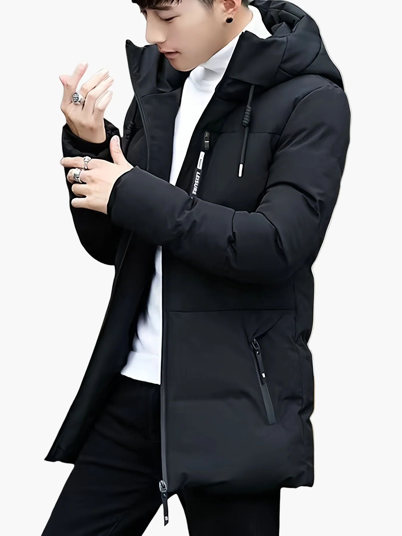 Herren Winter Steppjacke mit Kapuze – Modisch & Alltagstauglich - Image 8