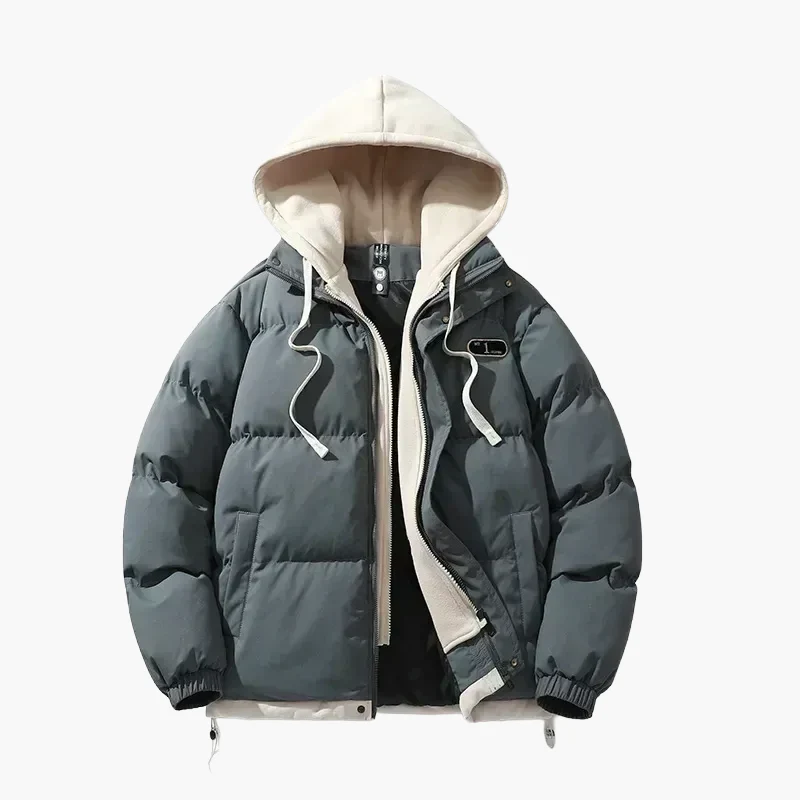 Herren Winter Steppjacke mit Kapuze – Modische Outdoorjacke für Alltag und Freizeit - Image 3