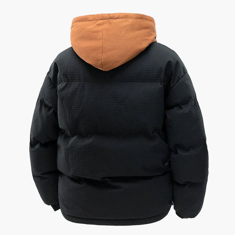 Herren Winter Steppjacke mit Kapuze – Modischer Freizeitmantel für kalte Tage - Image 2